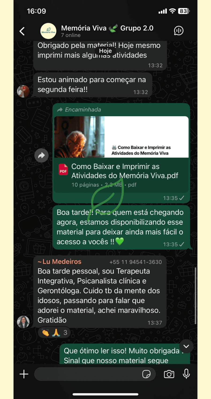 Imagem de feedback de cliente 1.